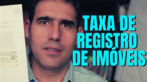 registro de imoveis imposto ou taxa
